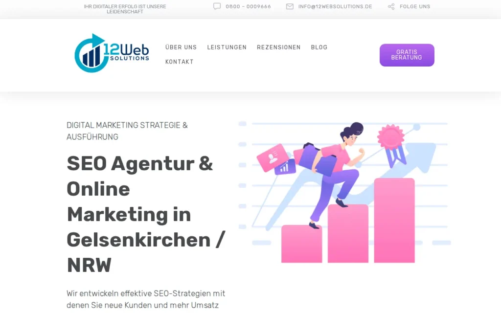 Startseite von 12 Websolutions
