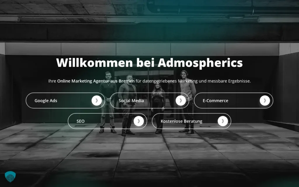 Startseite von Admospherics Marketing GmbH