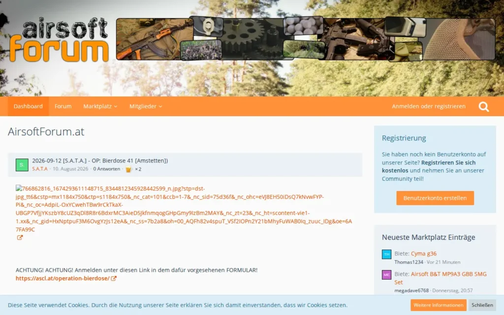 Startseite von AirsoftForum.at