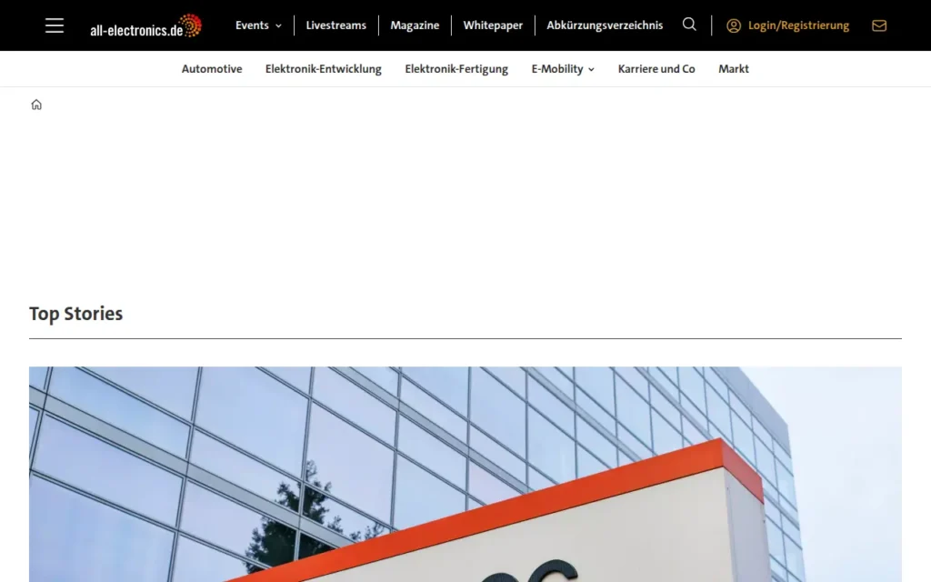Startseite von all-electronics.de