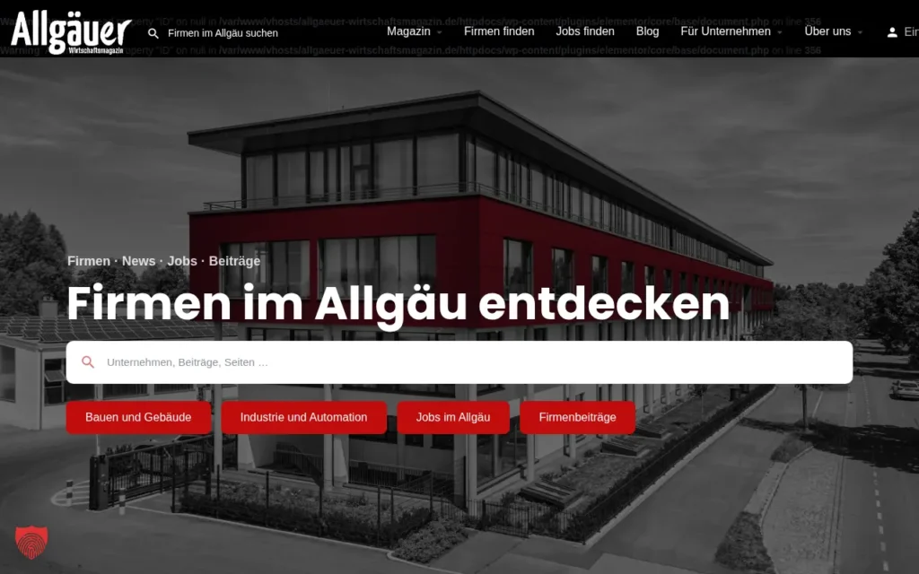 Startseite von Allgäuer Wirtschaftsmagazin