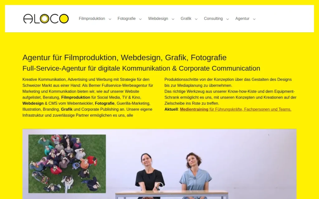 Startseite von ALOCO GmbH