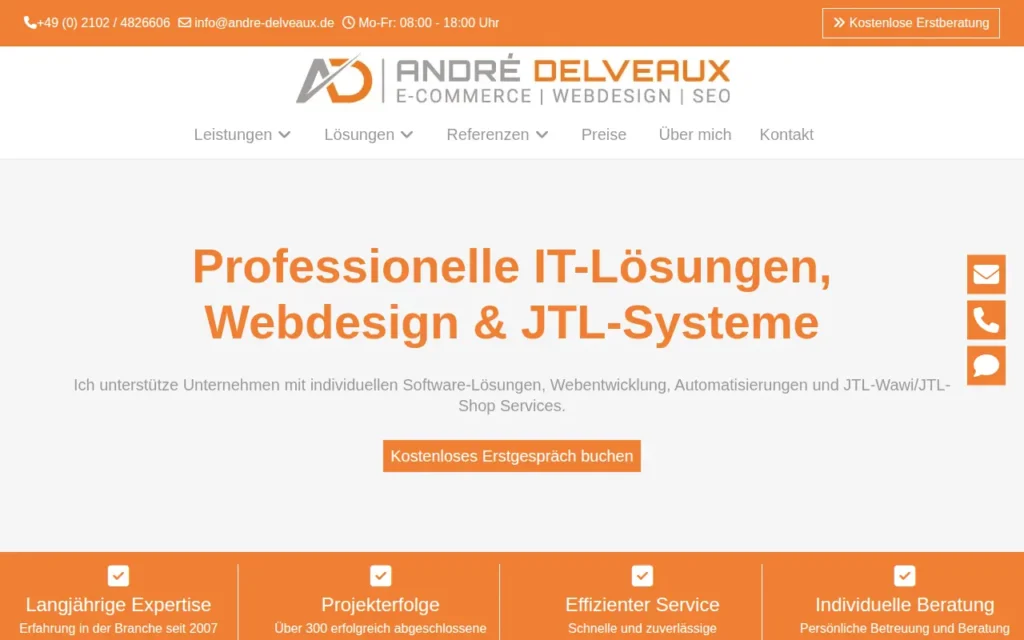 Startseite von André Delveaux