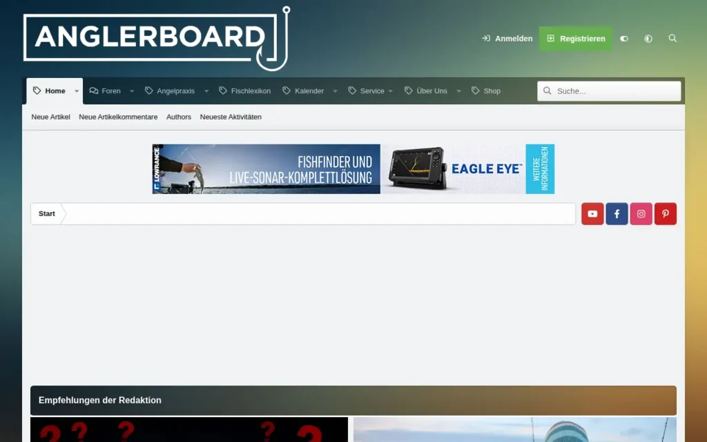 Startseite von Anglerboard