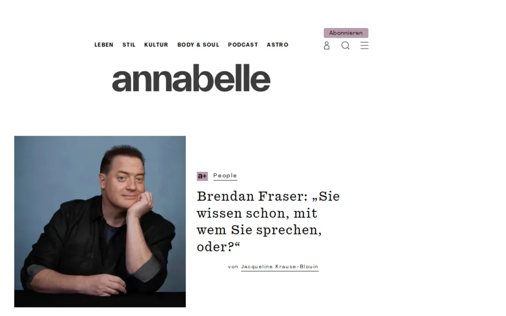 Startseite von annabelle
