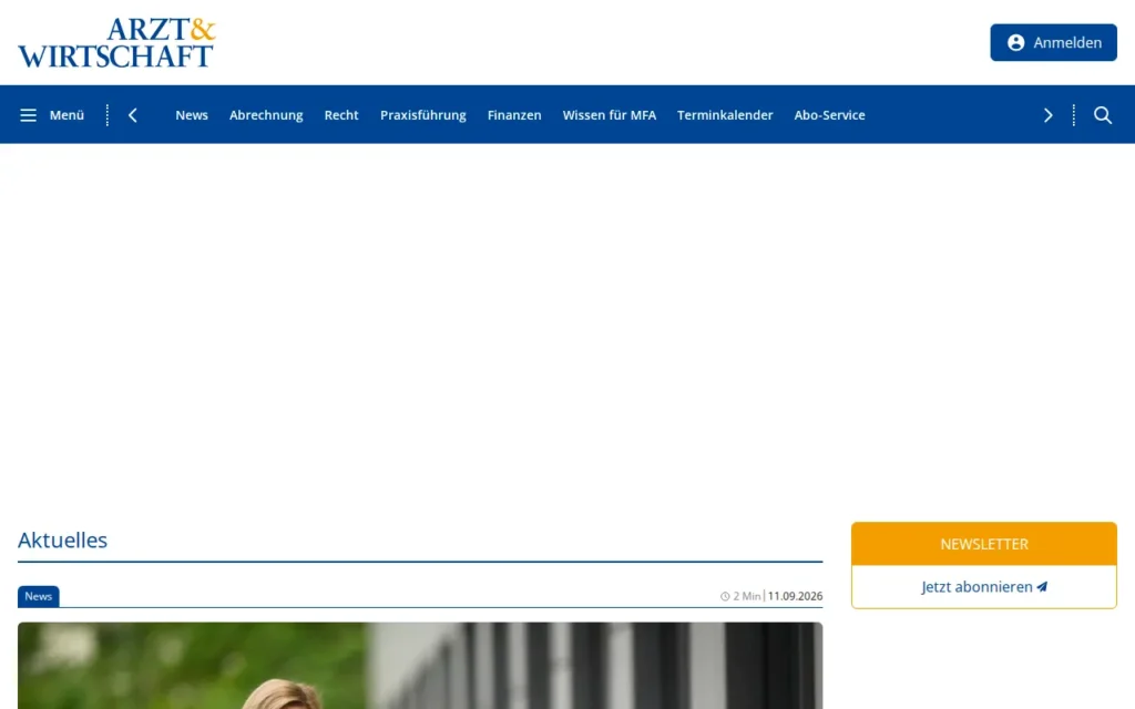 Startseite von ARZT & WIRTSCHAFT