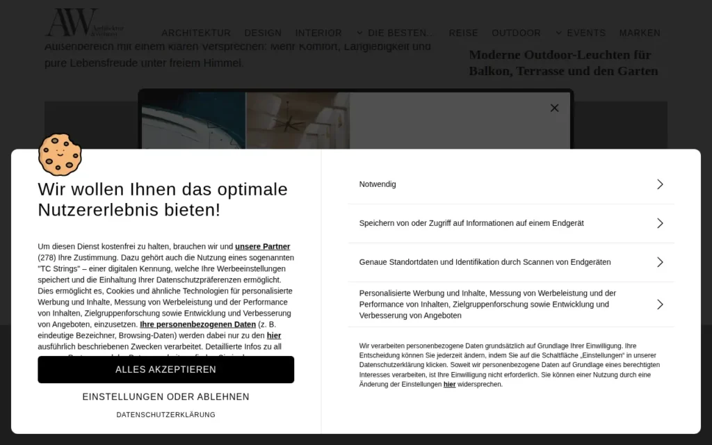 Startseite von AW Architektur & Wohnen