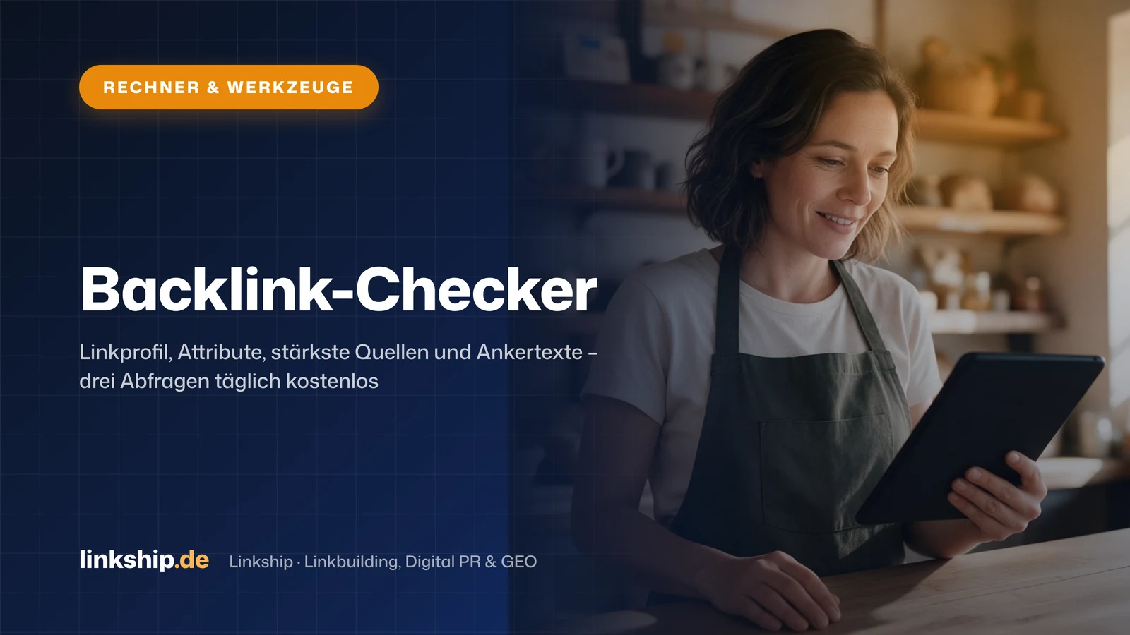Titelkarte: Backlink-Checker – Rechner & Werkzeuge, Linkship