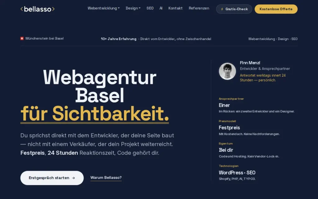 Startseite von Bellasso GmbH