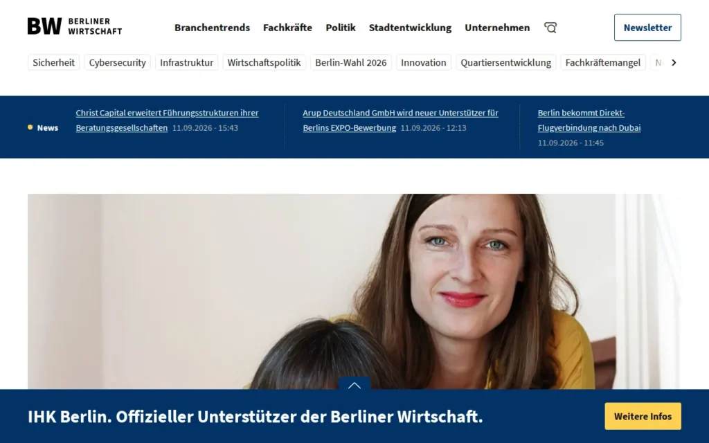 Startseite von BERLINER WIRTSCHAFT