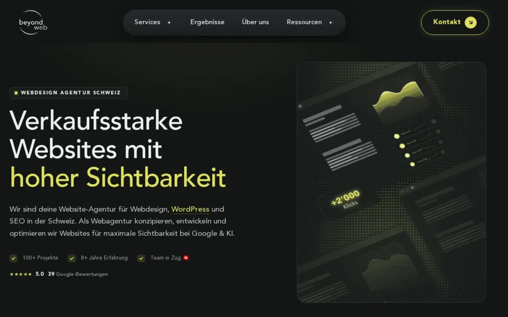 Startseite von Beyondweb GmbH