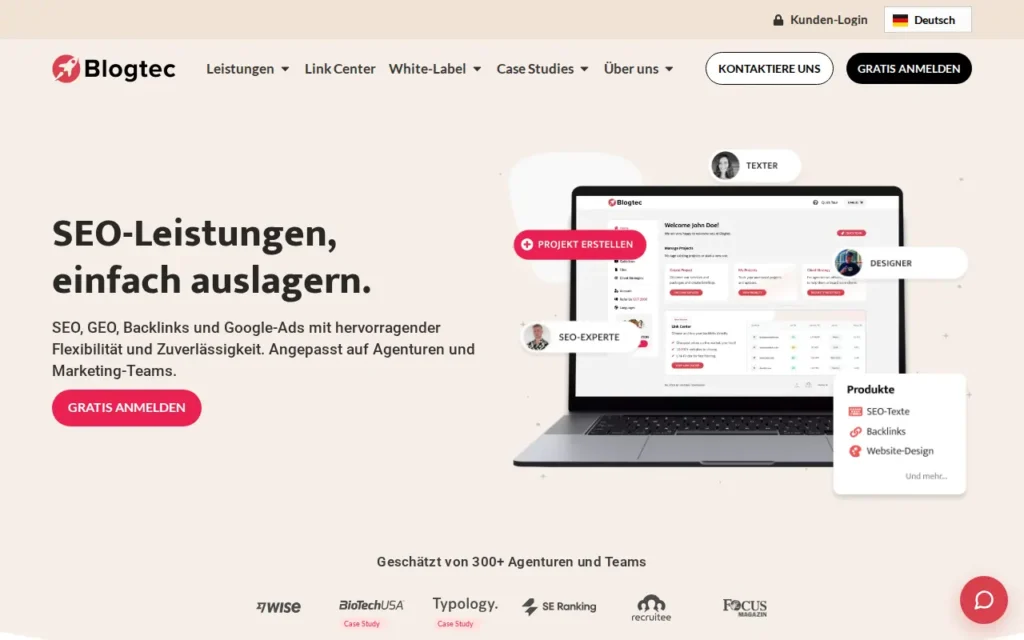 Startseite von Blogtec (BlogTec Solutions OÜ)