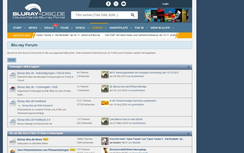 Startseite von Blu-ray Forum (bluray-disc.de)