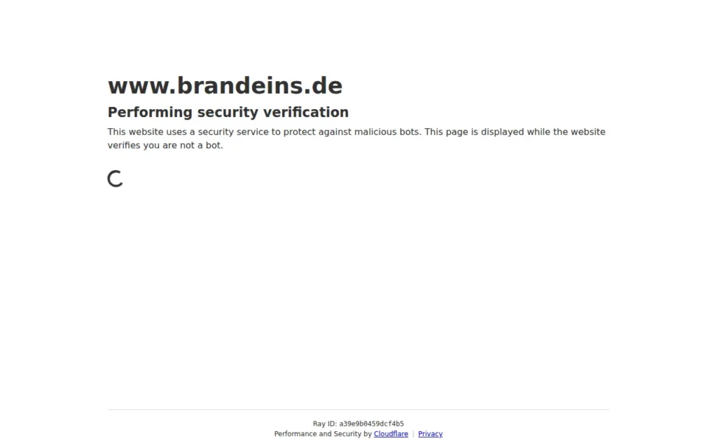 Startseite von brand eins