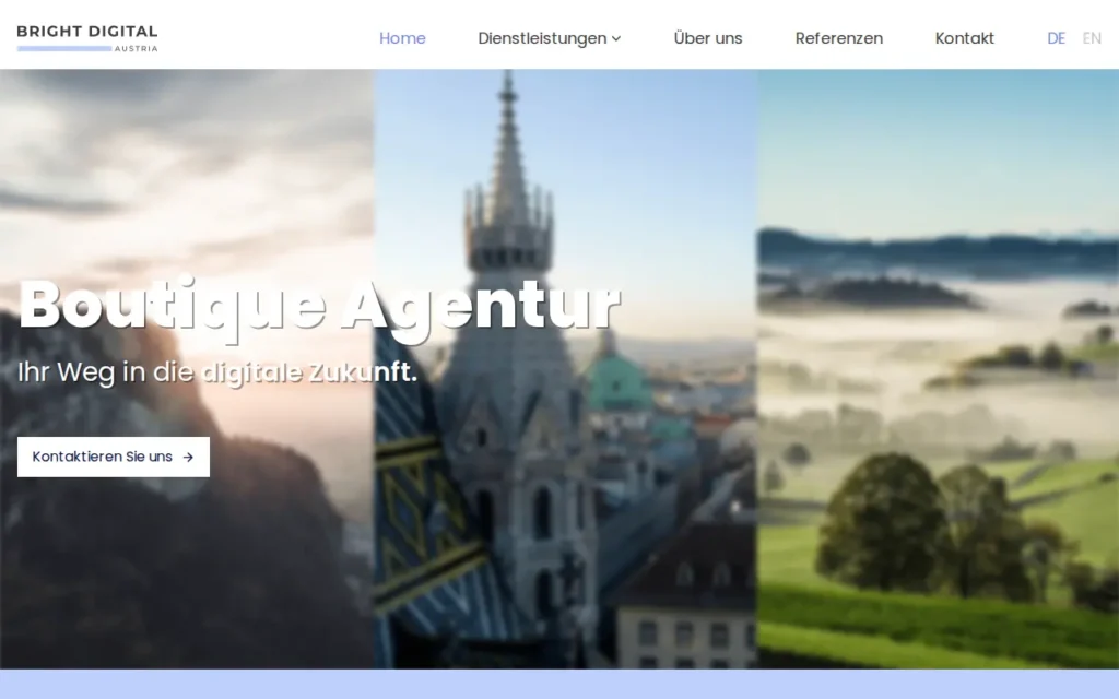 Startseite von BRIGHT Digital Austria GmbH