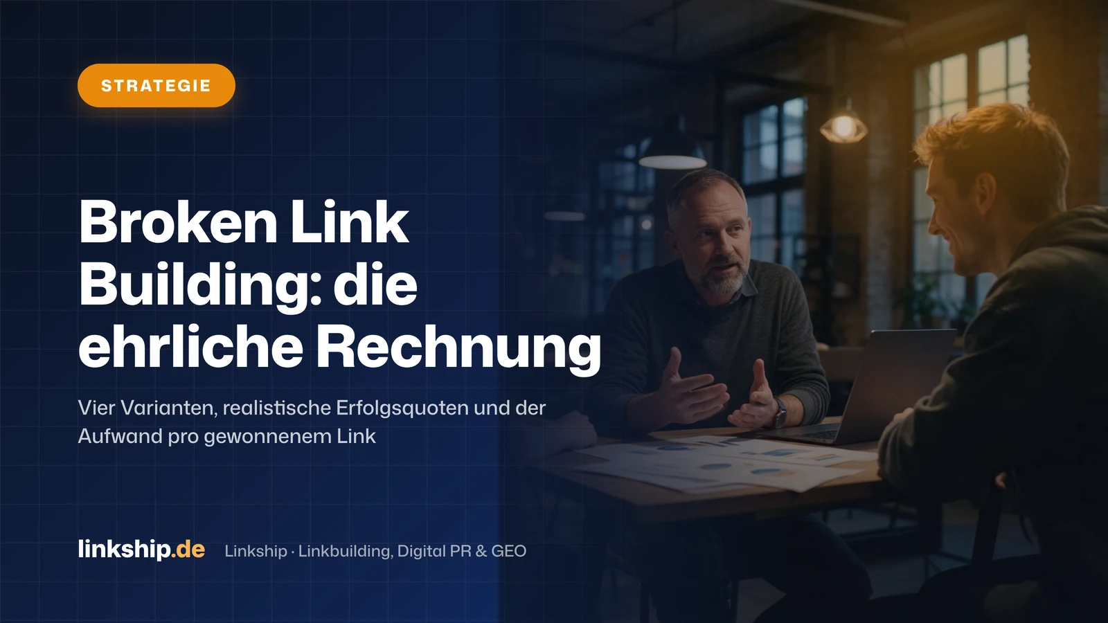 Titelkarte: Broken Link Building: die ehrliche Rechnung – Strategie, Linkship