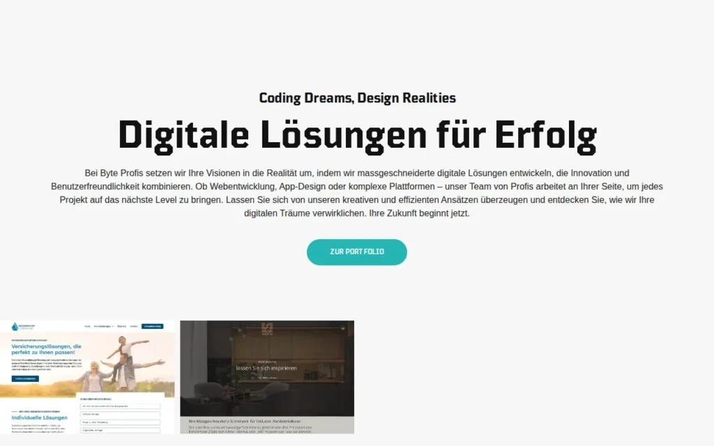 Startseite von Byte Profis GmbH
