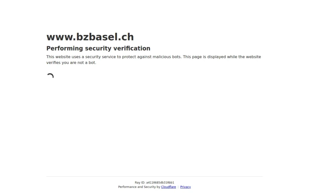 Startseite von bz – Zeitung für die Region Basel