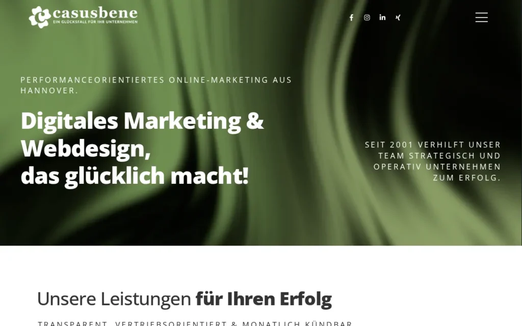 Startseite von casusbene GmbH