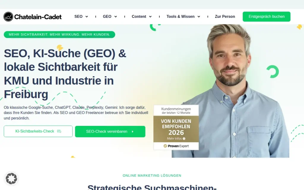Startseite von Chatelain-Cadet | Online Marketing