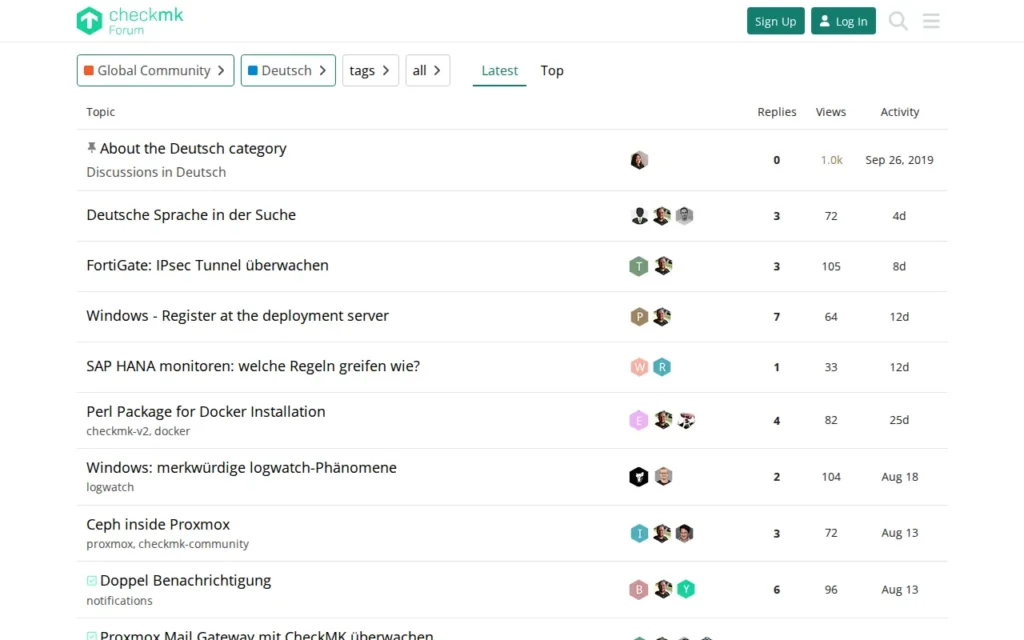 Startseite von Checkmk Forum – Deutsch