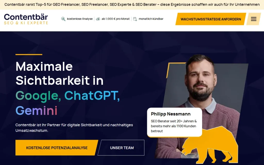 Startseite von Contentbär (Nessmann GmbH)