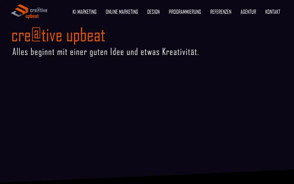 Startseite von creative upbeat