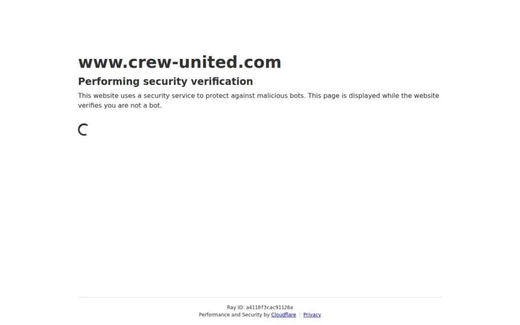 Startseite von Crew United
