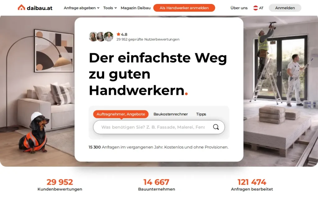 Startseite von Daibau