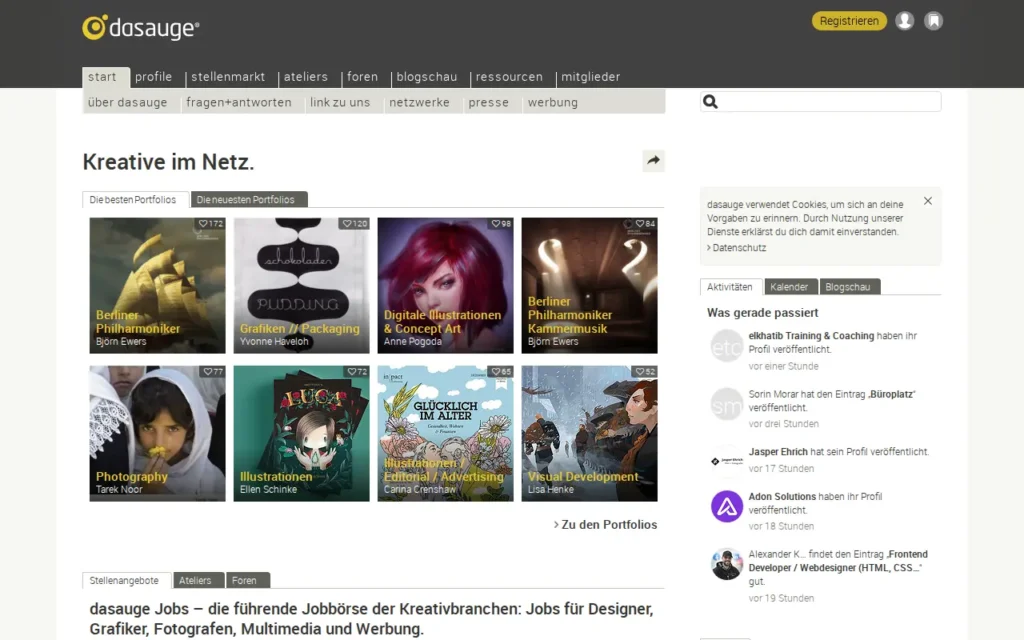 Startseite von dasauge