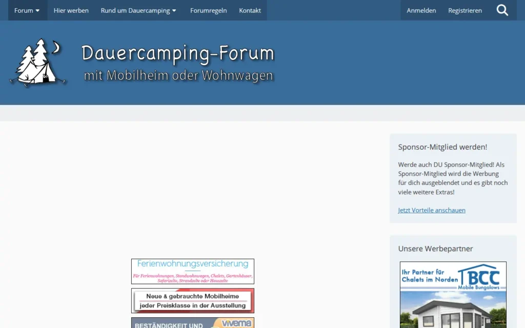 Startseite von Dauercamping Forum