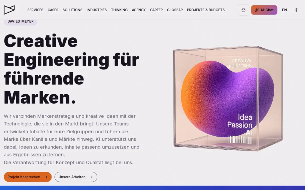 Startseite von Davies Meyer GmbH