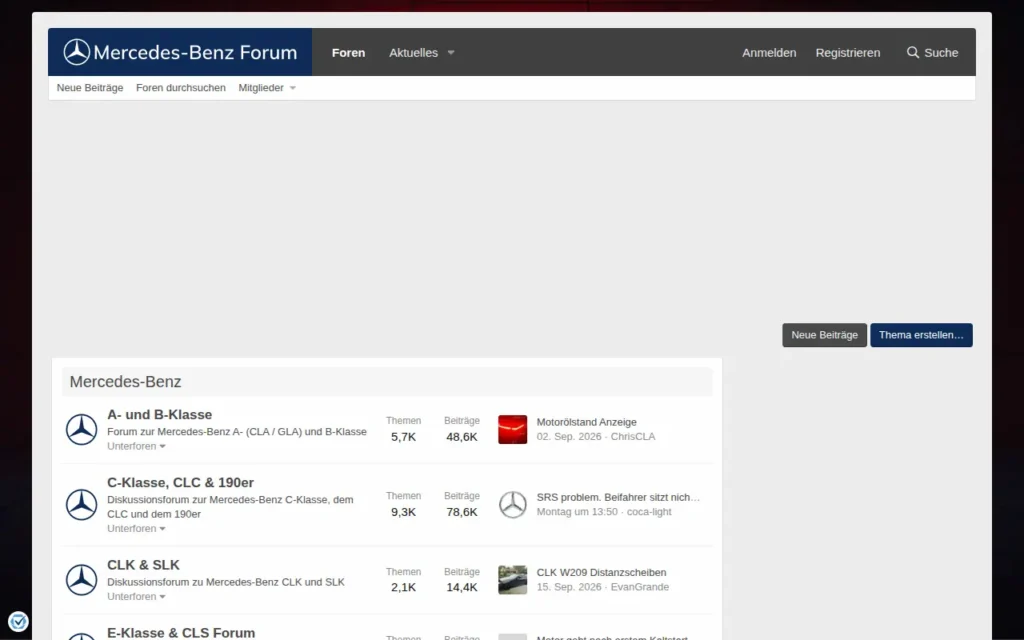 Startseite von Mercedes-Benz Forum (db-forum.de)