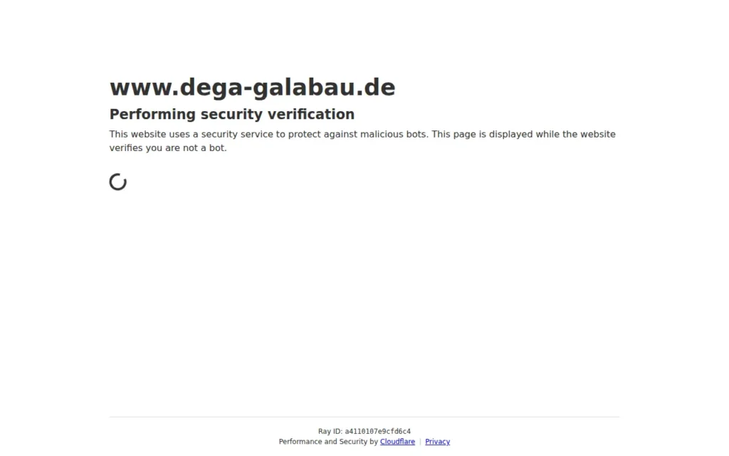 Startseite von DEGA GALABAU