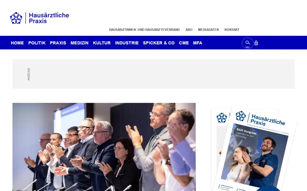 Startseite von Der Hausarzt / Hausärztliche Praxis