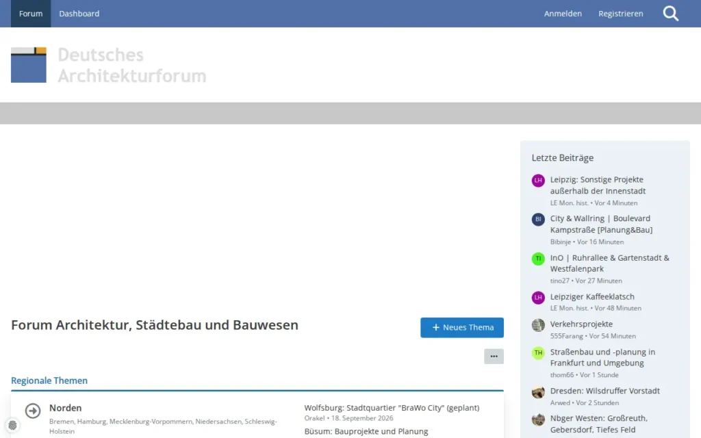 Startseite von Deutsches Architekturforum