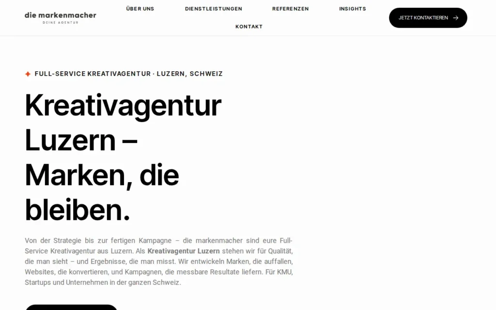 Startseite von die markenmacher AG