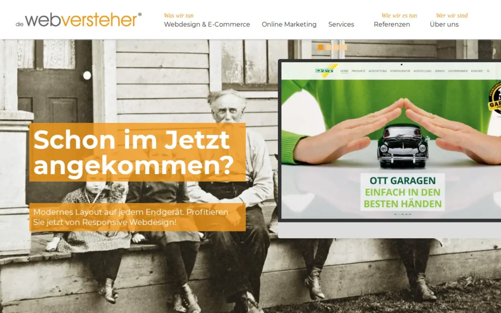 Startseite von die webversteher GmbH & Co. KG