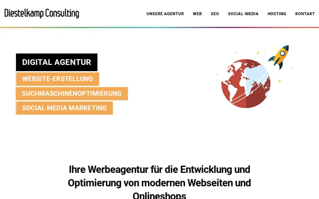 Startseite von Diestelkamp Consulting GmbH