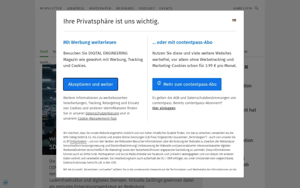 Startseite von DIGITAL ENGINEERING Magazin