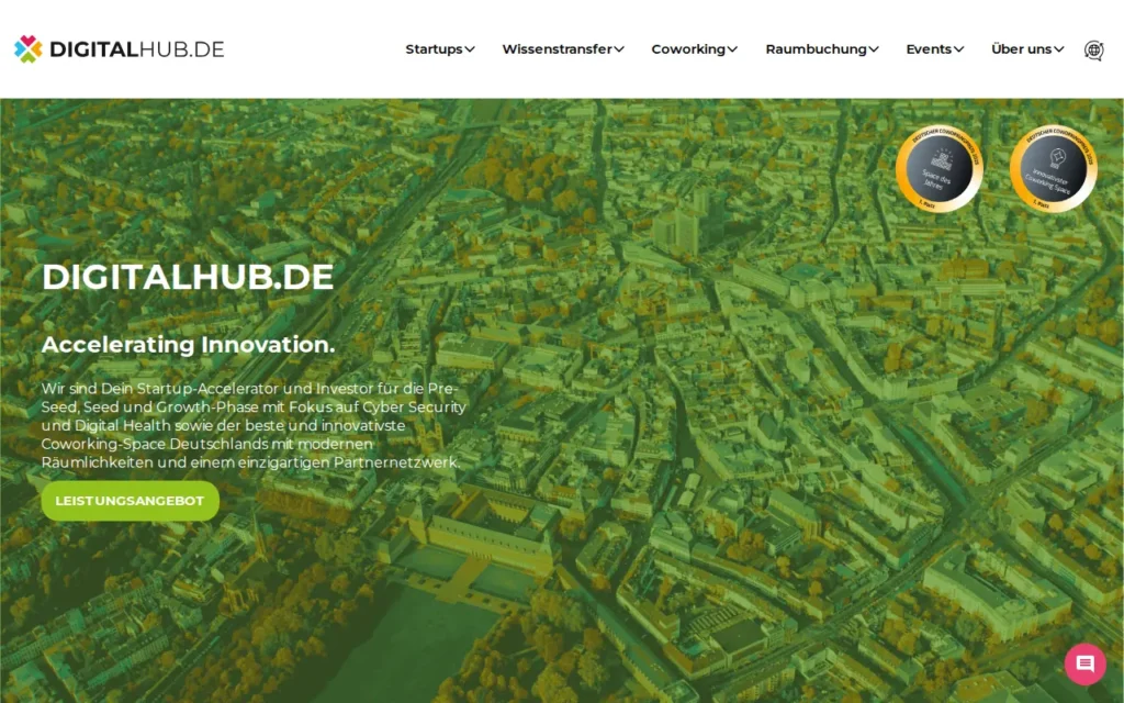 Startseite von Digital Hub Region Bonn