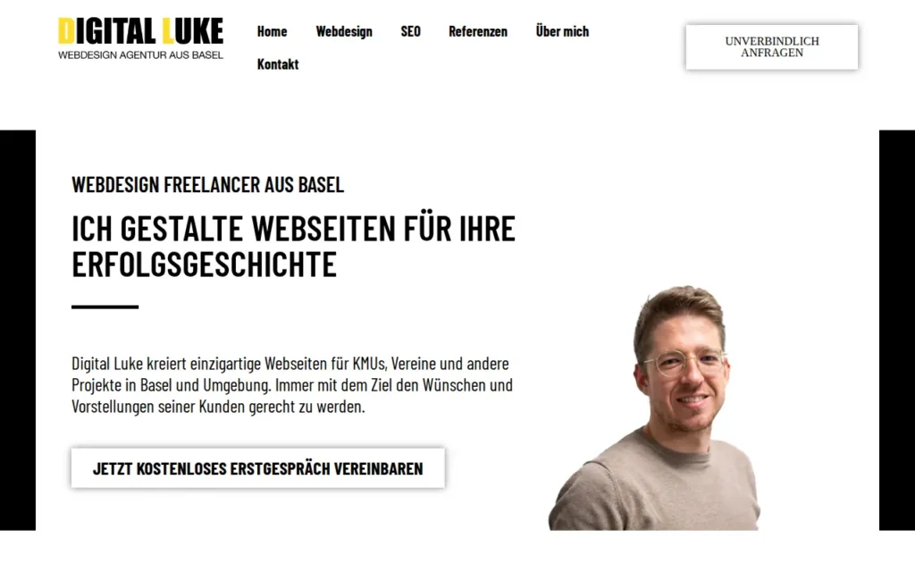 Startseite von Digital Luke