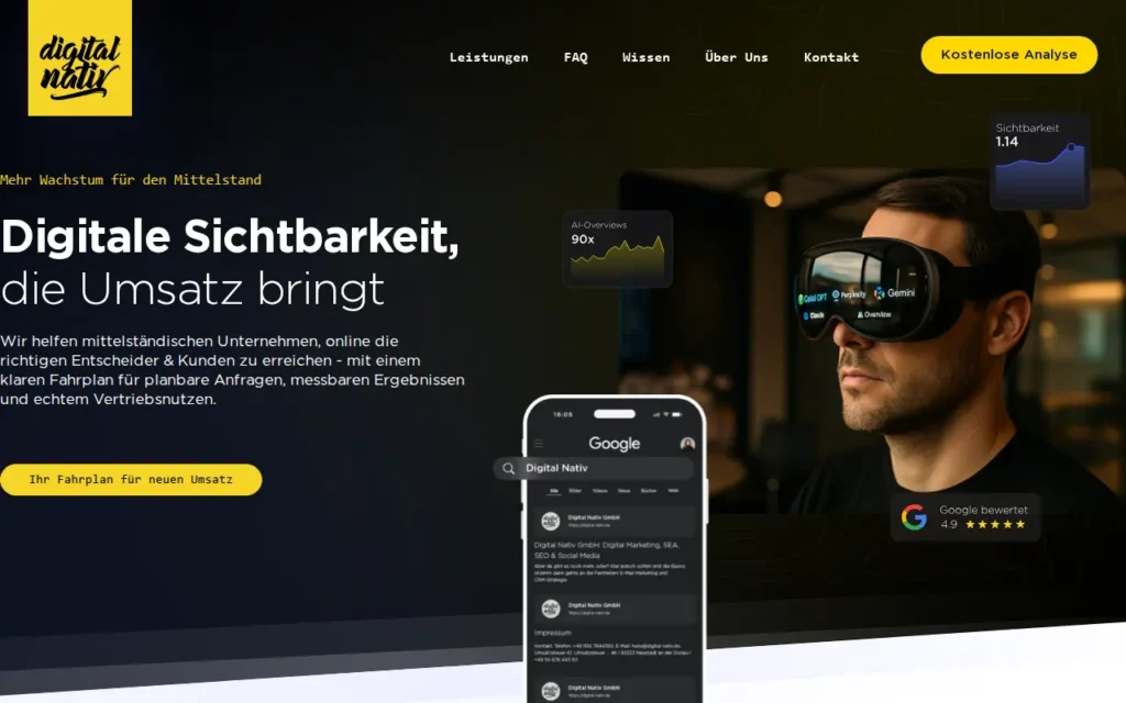 Startseite von Digital Nativ GmbH