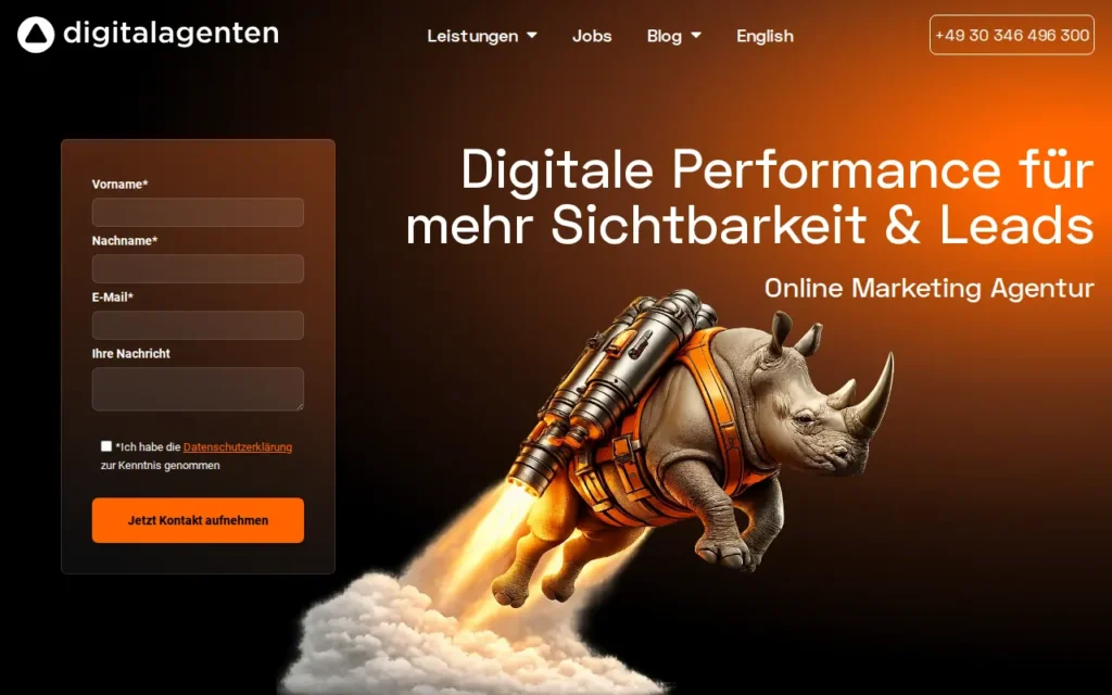 Startseite von digitalagenten GmbH