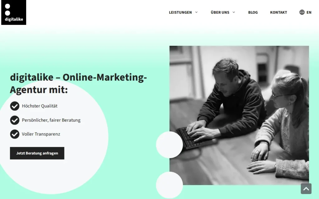 Startseite von Digitalike GmbH
