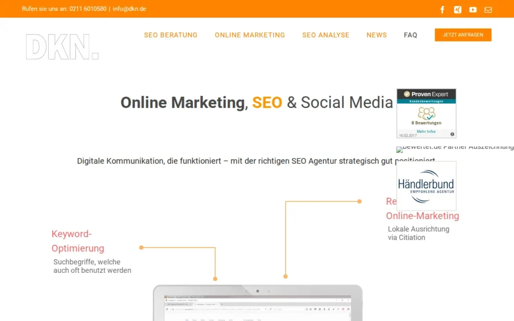 Startseite von DKN GmbH & Co. KG