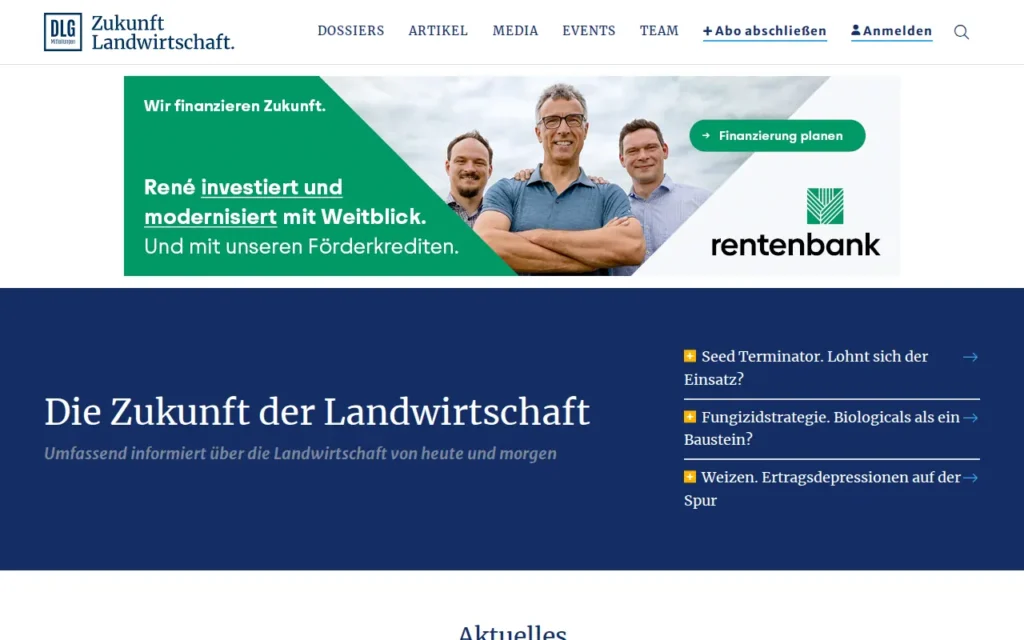 Startseite von DLG-Mitteilungen
