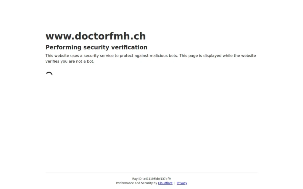 Startseite von doctorfmh.ch – Ärzteverzeichnis der FMH