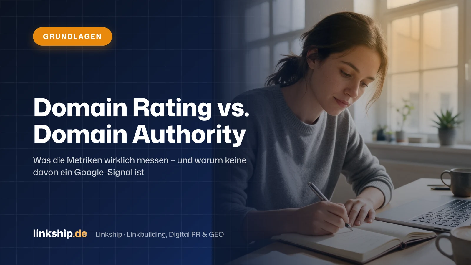 Titelkarte: Domain Rating vs. Domain Authority – Grundlagen, Linkship