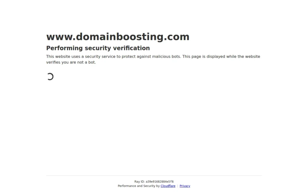 Startseite von DomainBoosting.com AG